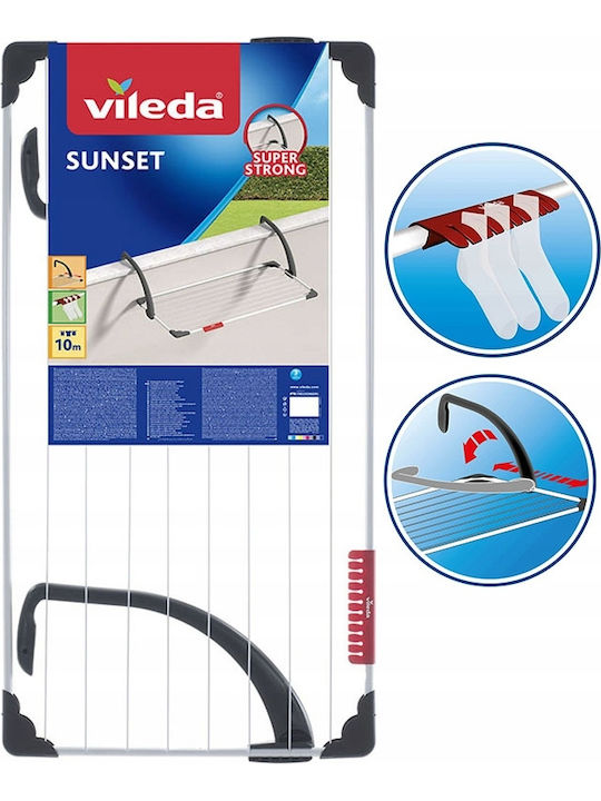 Vileda Sunset Folding Hanging Clothes Drying Rack Plastic