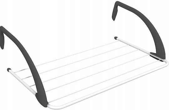 Vileda Express Folding Hanging Clothes Drying Rack for Balcony Stainless Steel
