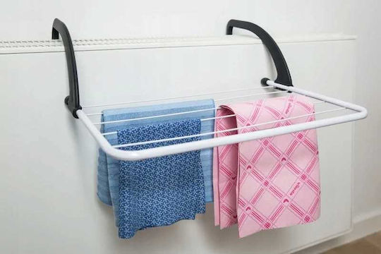 Vileda Express Folding Hanging Clothes Drying Rack for Balcony Stainless Steel