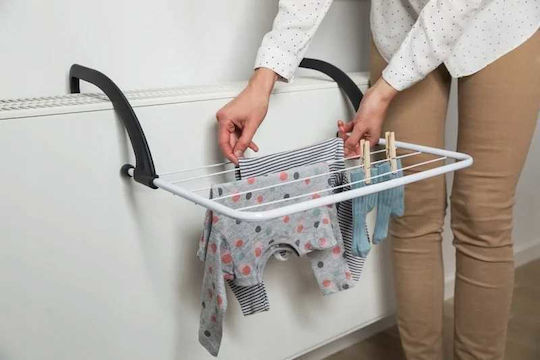 Vileda Express Folding Hanging Clothes Drying Rack for Balcony Stainless Steel