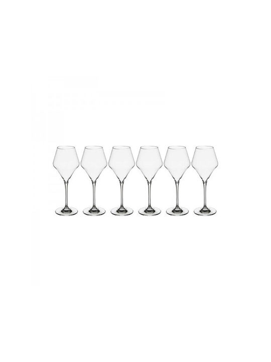 Secret de Gourmet Set Pahare Pentru Vin Alb Din Sticlă Pahare Cu Picior 270ml 6 Bucăți