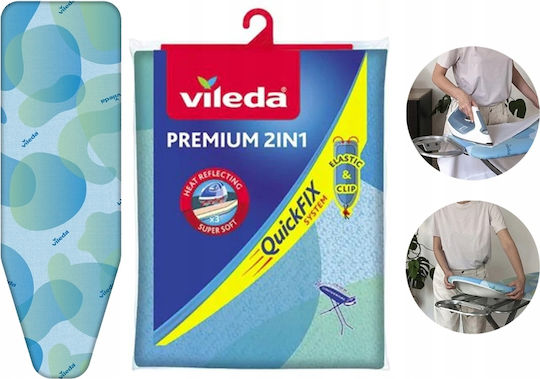 Vileda Premium 2in1 Husă pentru Masă de Călcat 130x30cm