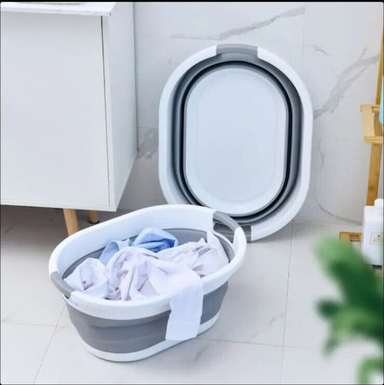 Lecană Pliabilă 40x38x6cm Capacitate 25lt Gri