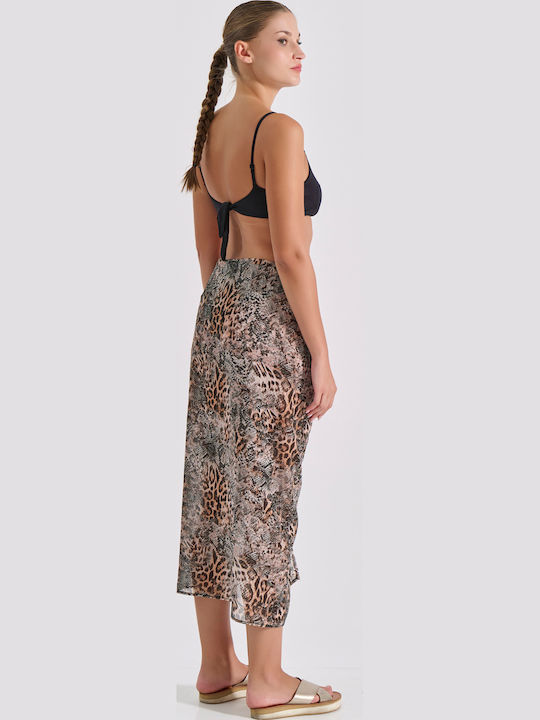 Milena by Paris Tiger Women's Pareo Animal Print 040330-Tiger