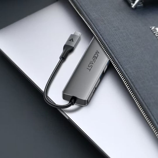 Acefast USB-C Dockingstation mit HDMI 4K PowerDelivery Grau (KF-6974316285939)