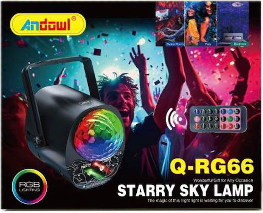 Andowl Προβολέας LED Qrg66 Rgb RGB