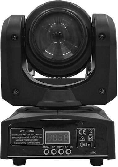GloboStar Φωτορυθμικό Beam LED DMX με Ρομποτική Κεφαλή RGBW
