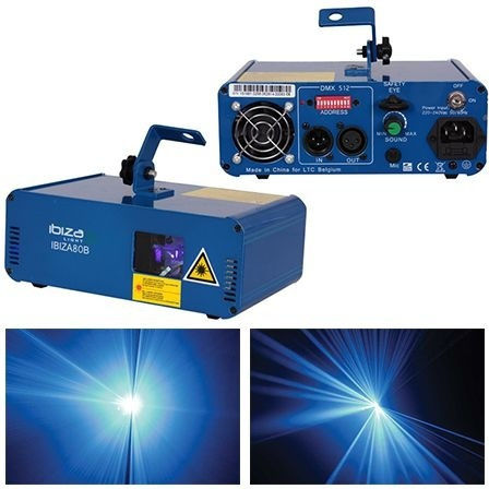 Ibiza Sound Laser DMX 80B Blue
