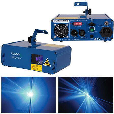 Ibiza Sound Laser DMX 80B Blue