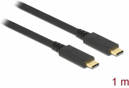 DeLock DeLock USB Typ-C Kabel USB 3.1 Male Schwarz 1m