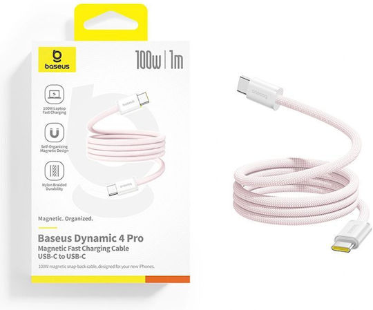 Baseus Cablu Dynamic USB 2.0 USB-C Masculin - USB-C 100W PD Roz 1m P10385200411-00