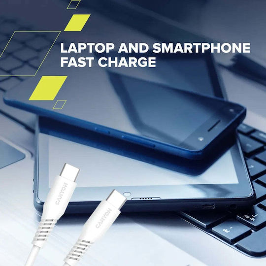 Canyon USB 2.0 Kabel USB-C männlich - USB-C 60W Schwarz 2m