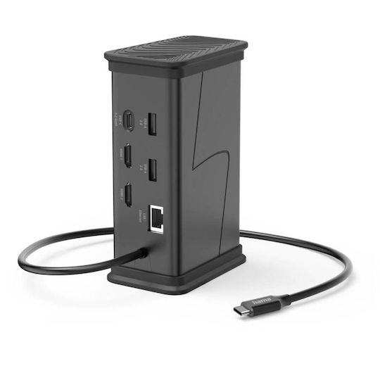 HAMA USB-C Docking Station with HDMI 4K PowerDelivery Black (00200150)