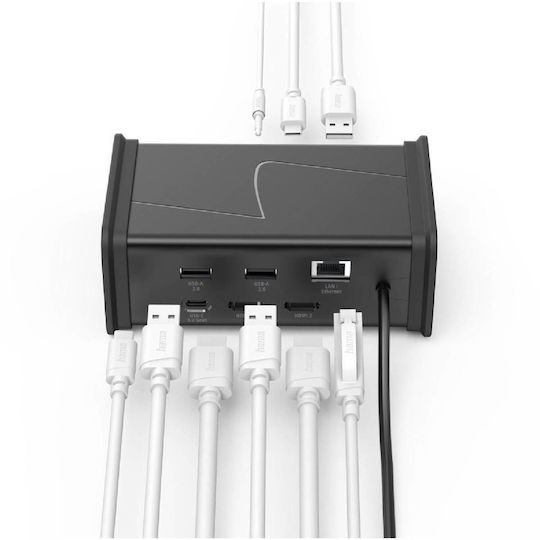HAMA USB-C Docking Station with HDMI 4K PowerDelivery Black (00200150)