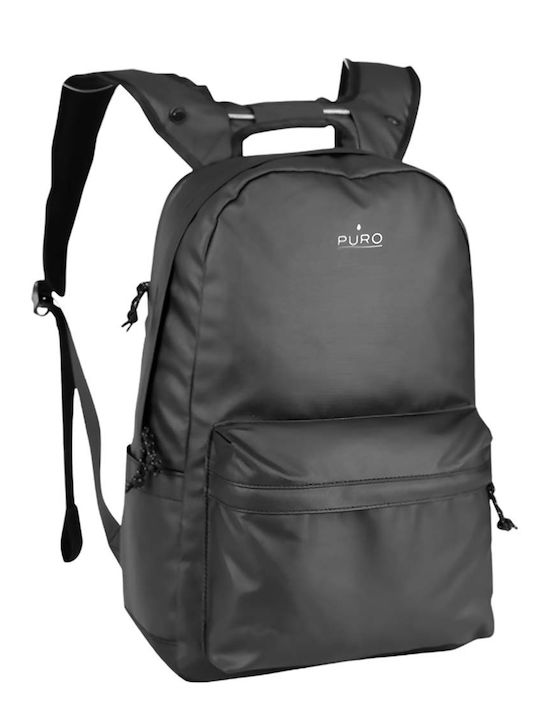 Puro Rucsac Pentru Laptop și Tabletă Pc 15.6'' Din Nailon Impermeabil Model All Over Negru