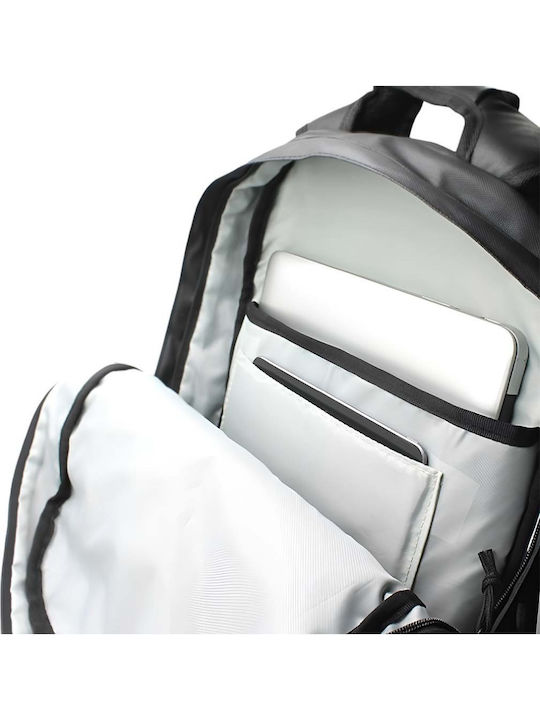 Puro Rucsac Pentru Laptop și Tabletă Pc 15.6'' Din Nailon Impermeabil Model All Over Negru