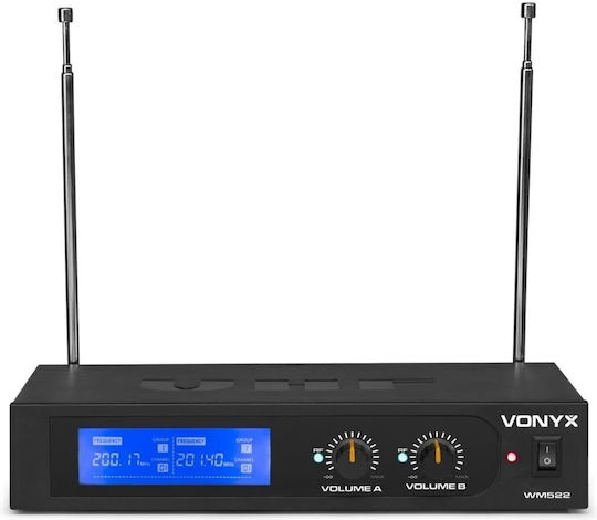 Vonyx WM522 Σετ Ασύρματο Δυναμικό Μικρόφωνο Χειρός για Φωνητικά