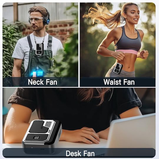 Kukiwhy 4-in-1 Cooling Belt Air Conditioner Small Usb Fan
