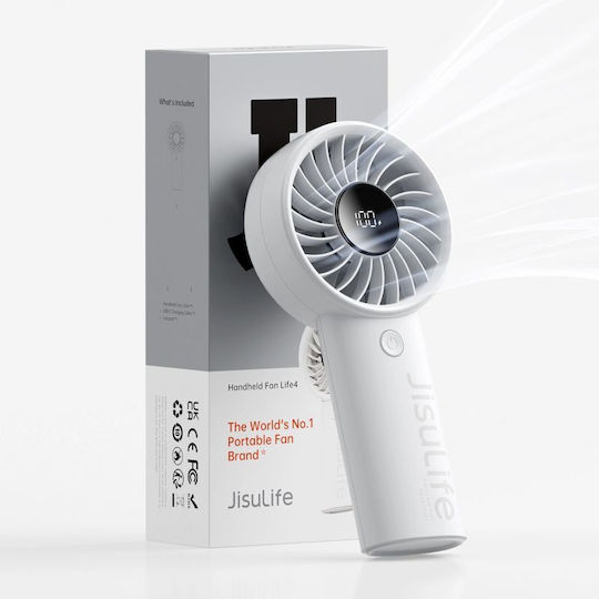 JisuLife Вентилатор Чанта За Ръка USB Акумулаторен 3600mAh 5W Сив