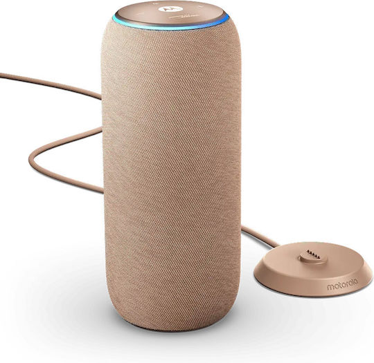 Motorola Sound Flow Waterproof Bluetooth Speaker 30W with Battery Life up to 12 Hours Warm Taupe