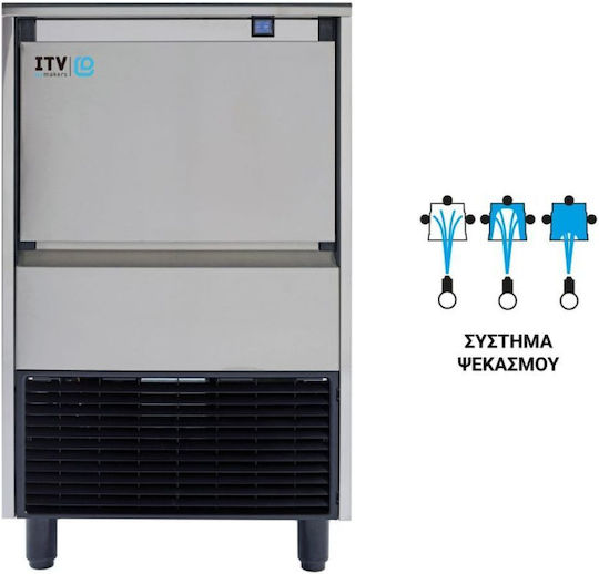 ITV Ice Makers Eismaschine mit Sprühsystem mit Tagesproduktion 35kg & Speicher 15kg
