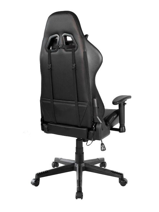 RFG Scaun Gaming Din piele ecologică cu Brațe Reglabile și Iluminare RGB Neagră
