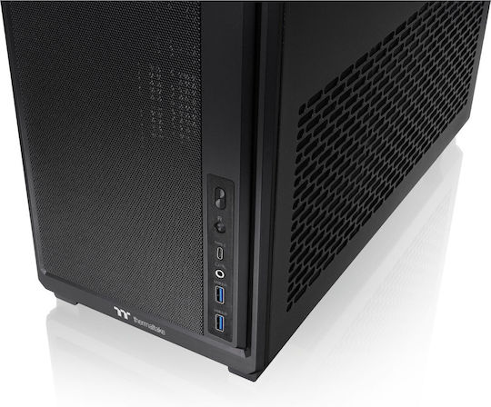Thermaltake TR300 Gaming Midi Tower Κουτί Υπολογιστή με Πλαϊνό Παράθυρο Μαύρο