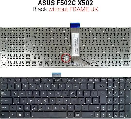Laptop Keyboard Asus A551l A551ln R553 R553ln S551l K551l K551la V551l UK Black Vertical Enter