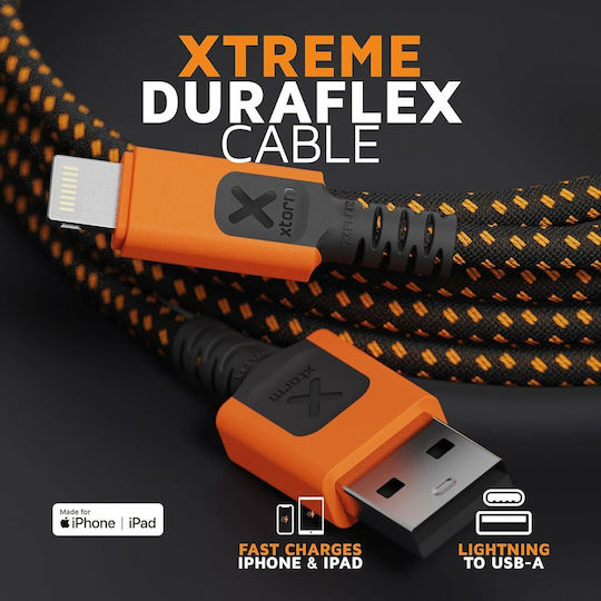 Xtorm Xtreme Редовна USB-A към Lightning кабел Оранжев 1.5м (CXX2001)