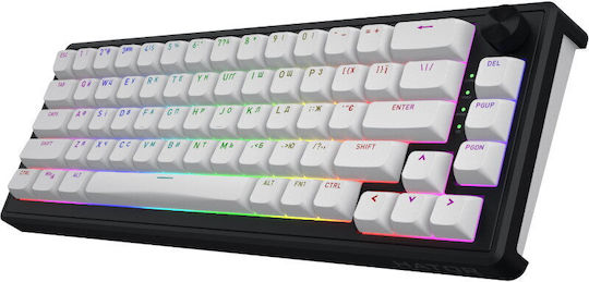 HATOR Ultima 8K Skyfall 65 MAG Wireless Gaming Keyboard 65% with RGB Lighting (International English) Aurum Ice Magnetic