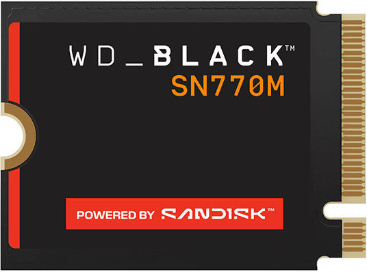 Western Digital SN770M SSD 2TB M.2 Type with PCI Express 4.0 Connection