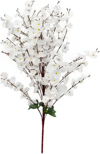 Sucursala Decorativă Artificială De Cireșe 90cm Flori Albe Sucursala Decorativă Artificială De Cireșe 90cm Flori Albe