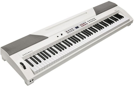 Kurzweil Ηλεκτρικό Stage Πιάνο KA-70 με 88 Ημιβαρυκεντρισμένα Πλήκτρα Ενσωματωμένα Ηχεία και Σύνδεση με Ακουστικά και Υπολογιστή White