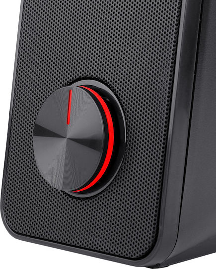Redragon Stentor GS500 Computerlautsprecher 2.0 mit Leistung 10W in Schwarz Farbe