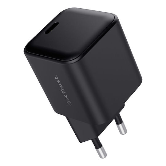 Trust Φορτιστής με Θύρα USB-C και Καλώδιο USB-C 65W Μαύρος (26143)
