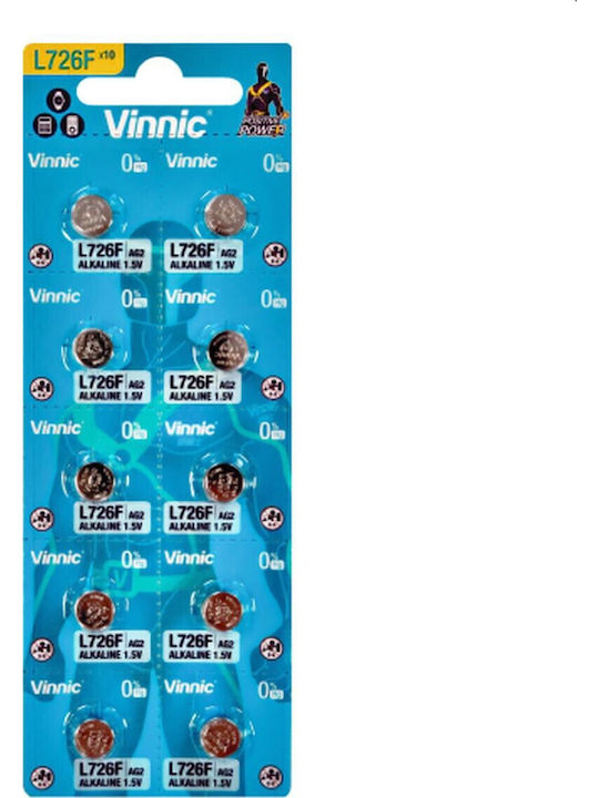 Vinnic Positive Power L726 Batterie Alkalisch für Uhren LR59 1.5V 1Stück