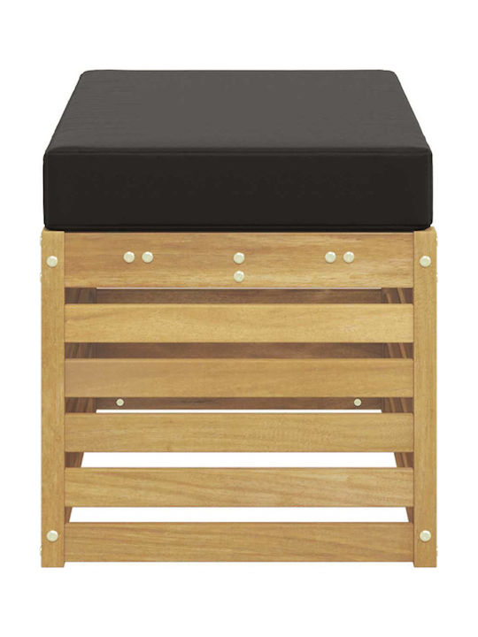 Bancă De Exterior Din Lemn Cu Perne 80x43x45cm