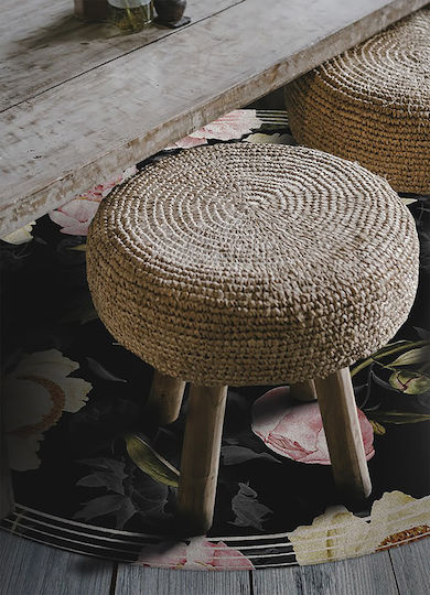 Tulup Round Bath Mat 010260360840000019835 Roses Ø50cm