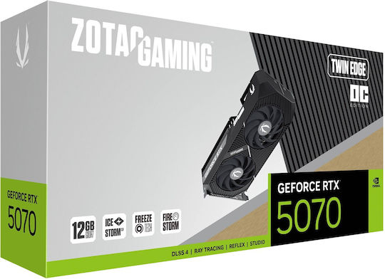 Zotac GeForce RTX 5070 12GB GDDR7 Twin Edge OC Κάρτα Γραφικών