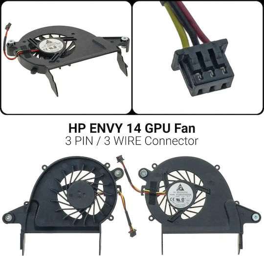 Laptop GPU Fan for HP Envy TPN-W142 X360 15-ds 15-dr L53541-001 L53542-001 Code 80710