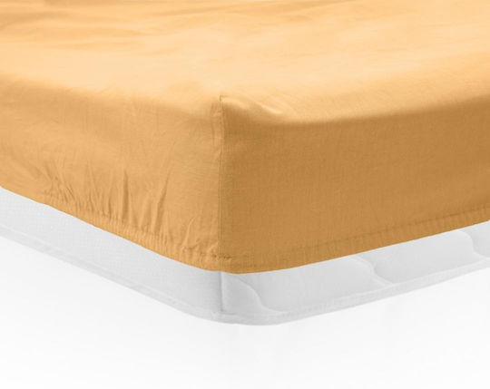 Heinner Einzelbettlaken Mit Gummibettlaken 90x200cm Gelbes