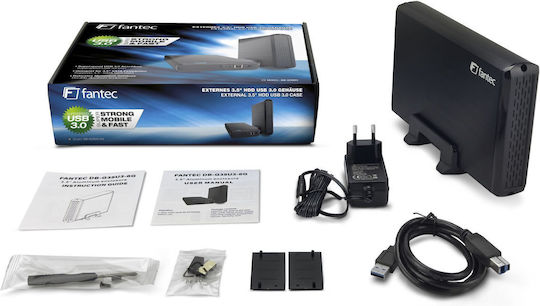 Fantec Кутия за Твърд Диск SATA III със Свързаност SATA / USB 3.0