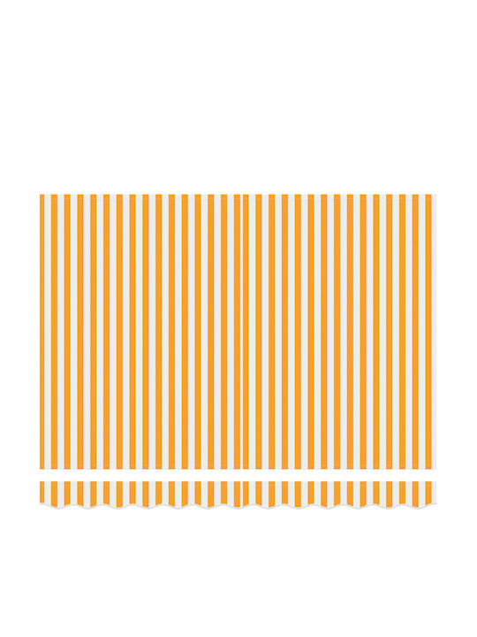 vidaXL Τέντα Βεράντας με Led Κίτρινη 3x2m