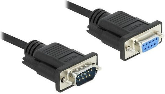 Delock Serial Cable D-sub9 2m Male Female Narrow Male Housing