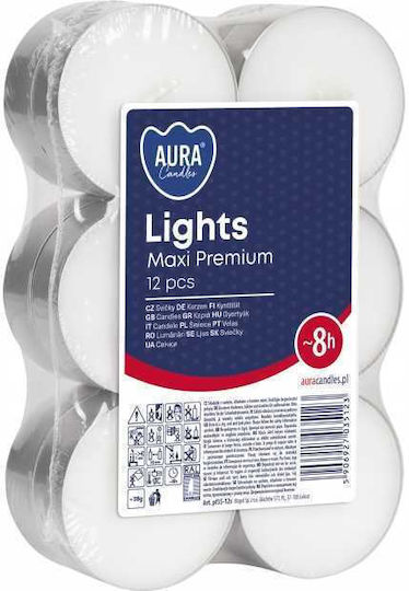 Aura Glass Ρεσώ Αρωματικό σε Λευκό Xρώμα 12τμχ