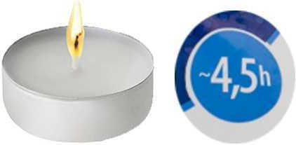 Aura Glass Aromatic Tealights In White Colour 100 Pieces