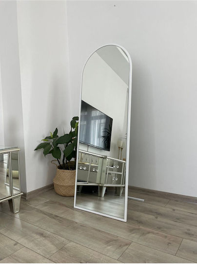 SteweHome Oval Weißer Boden- oder Standspiegel 140x50cm SteweHome Oval Weißer Boden- oder Standspiegel 140x50cm