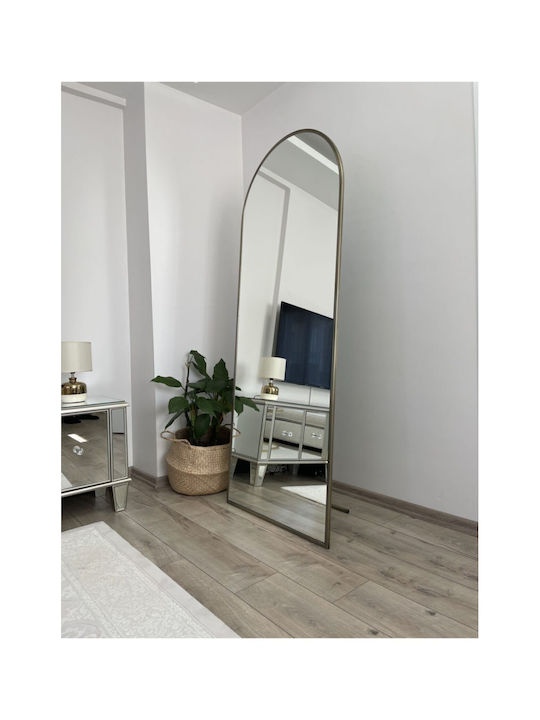 SteweHome Oval Mirror with Metal Frame 180x70cm