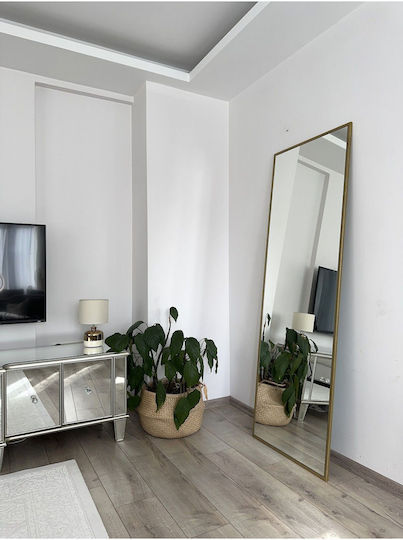 SteweHome Огледало със Златна Метална Рамка 180x80см