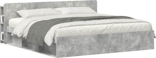 vidaXL Wooden Gray Bed Headboard 193.5x80cm
